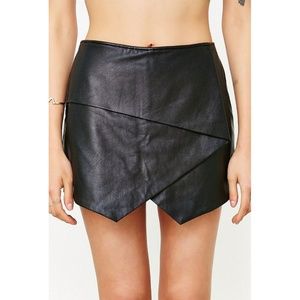 Silence + Noise Vegan Leather Skort